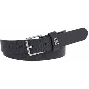 Leren riem met gesp TOMMY HILFIGER. Leer materiaal. Maten 90 cm. Zwart kleur
