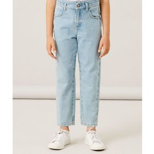 Mom jeans NAME IT. Katoen materiaal. Maten 14 jaar - 156 cm. Blauw kleur