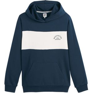 Hoodie in molton LA REDOUTE COLLECTIONS. Molton materiaal. Maten 12 jaar - 150 cm. Blauw kleur