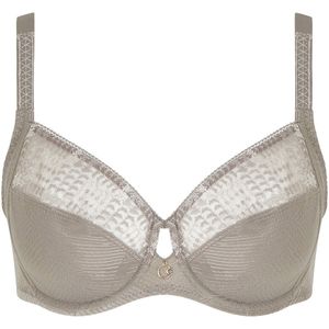 Omsluitend BH Intrigue CHANTELLE. Polyester materiaal. Maten 100B FR - 85B EU. Grijs kleur