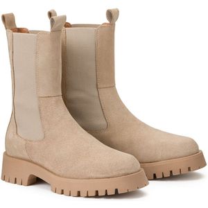 Leren boots, halfhoog, Ridle JONAK. Leer materiaal. Maten 41. Beige kleur