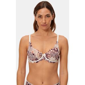 Omsluitende BH Flower Elegance PLAYTEX. Kant materiaal. Maten 100B FR - 85B EU. Multicolor kleur