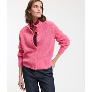 Gebreid vest in mixed alpaca, Signature AMBROISE LA REDOUTE COLLECTIONS. Alpaca materiaal. Maten M. Roze kleur