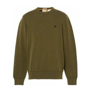 Timberland - Williams River Cotton YD Sweater - Dark Olive - 100% Biologisch Katoen