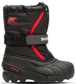 Sorel - Flurry - Winterlaarzen - Zwart - Synthetisch Textiel