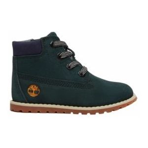 Timberland - Pokey Pine Mid Lace Up With Zip Boot - Donkergroen Suède - Veterboots