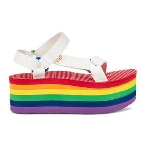 Teva Women Flatform Universal White Rainbow-Schoenmaat 38