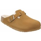 Birkenstock - Boston VL - Klomp - Bruin - Suède - Corduroy - Teddy Shearling