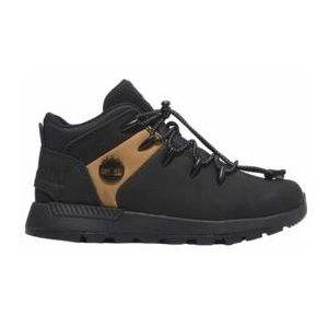 Timberland Youth Sprint Trekker Mid Bungee Black Nubuck W Wheat-Schoenmaat 33