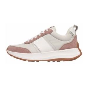 FitFlop Women F-Mode Flow Sneaker Nylon Suede Mix Dusky Pink Mix-Schoenmaat 40