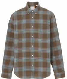 Timberland - Solucell Tartan Shirt - Overhemd - Grape Leaf - Lange Mouwen