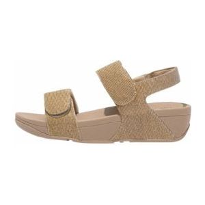 Fitflop - Lulu Adjustable Shimmerlux - Sandalen - Beige - Met Microwobbleboard-tussenzooltechnologie
