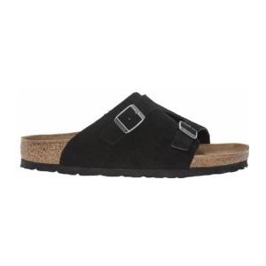 Slipper Birkenstock Men Zürich Suede Leather Black Narrow-Schoenmaat 45