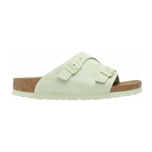 Slipper Birkenstock Women Zürich Suede Leather Faded Lime Narrow-Schoenmaat 39