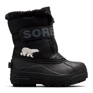 Sorel Childrens Snow Commander Black Charcoal-Schoenmaat 28