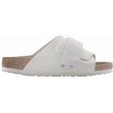 Slipper Birkenstock Men Kyoto Nubuck/Suede Leather Antique White Narrow-Schoenmaat 46