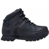 Timberland - Euro Sprint - Zwarte Halfhoge Leren Laarzen - Kinderen