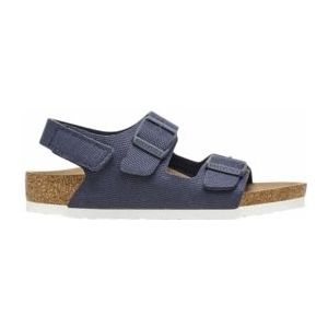 Sandaal Birkenstock Kids Milano HL Rivet Logo Textile Vegan Canvas Midnight Narrow-Schoenmaat 31