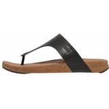 FitFlop Men iQushion Leather Toe-Post Sandals Black-Schoenmaat 46
