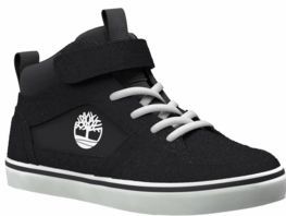 Timberland Kids Stone Jump Mid Hook & Loop Sneaker Black Suede-Schoenmaat 21