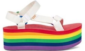 Teva - Flatform Universal - Sandaal - Wit - Gerecycled Materiaal - Speciale Pride Editie