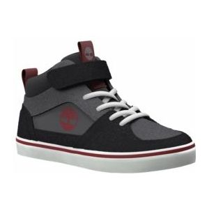 Timberland - Stone Jump Mid Hook & Loop Sneaker - Donkergrijs Suède