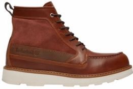 Timberland - Britton Mills - Waterdichte Laarzen - Bruin - Leer - Plat - Veters