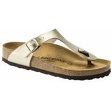 Slipper Birkenstock Women Gizeh Birko-Flor Gold Narrow-Schoenmaat 38