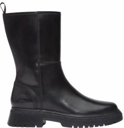 Timberland Women Cambria Valley Tall Zip Up Boot Black Full Grain-Schoenmaat 36