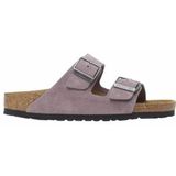 Slipper Birkenstock Women Arizona Suede Leather Faded Purple Narrow-Schoenmaat 41