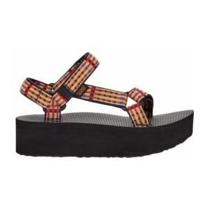 Teva - Flatform Universal - Sandaal - Modern Check Lemon Drop - Textiel