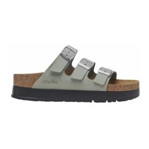 Sandaal Birkenstock Women Florida III Papillio Flex Platform Nubuck Leather Pure Sage Narrow-Schoenmaat 37