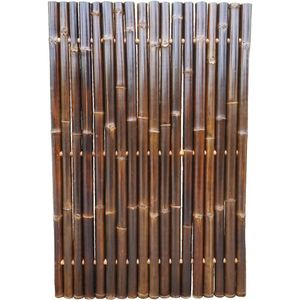 Bamboescherm Zwart 60-90mm 180x90cm