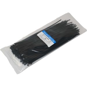 Trekbandjes Zwart 2,5x200 Mm (100 Stuks)