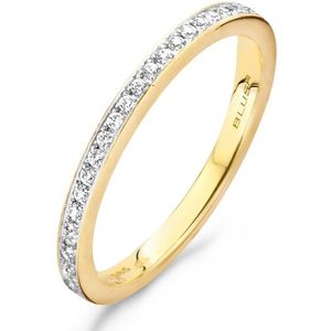 Blush bi-color gouden ring met zirkonia maat 50