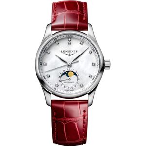 Longines master collection maanfase 34 mm met diamant