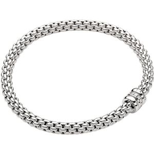 Fope gioielli 18 karaats witgouden armband "flex'it solo" met diamant - medium 17 cm