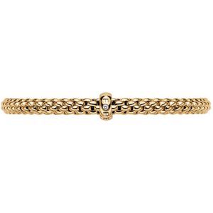 Fope gioielli flex'it solo 18 karaats geelgouden armband met diamant br620-g-bbr-s
