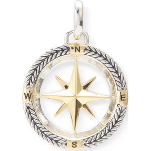 Buddha to buddha barbara compass pendant bicolor