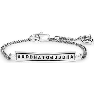 Buddha to buddha essential logo bracelet/anklet silver (large)
