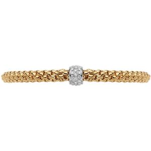 Fope gioielli flex'it "solo" 18 karaats geelgouden armband met diamant maat m