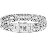 Buddha to buddha triple mini bracelet silver 19 cm