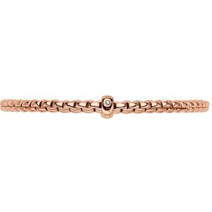 Fope gioielli flex'it eka essentials 18 karaats roségouden armband met diamant maat mbr730-r-bbr-m