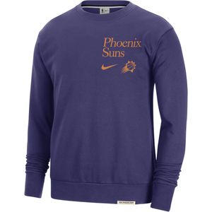 Phoenix Suns Standard Issue Nike NBA-sweatshirt met ronde hals en Dri-FIT voor heren - Paars