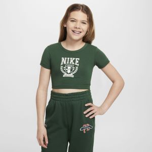Nike Sportswear T-shirt met graphic voor meisjes - Bruin