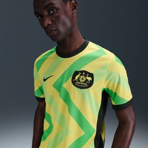 Australië 2025/26 Stadium Thuis Nike Dri-FIT replicavoetbalshirt voor heren - Geel