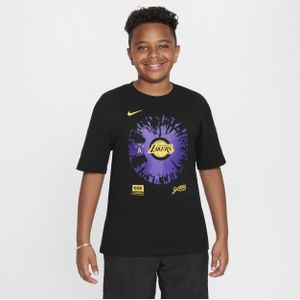 Los Angeles Lakers Courtside Nike Max90 NBA-shirt voor jongens - Zwart