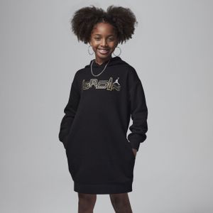 Jordan 'Take Flight' Shine Pullover kinderjurk - Zwart