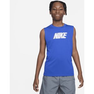 Nike Dri-FIT Multi+ Trainingstop zonder mouwen voor jongens - Blauw