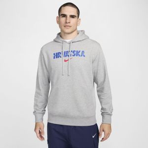 Kroatië Club Fleece Nike voetbalhoodie voor heren - Grijs